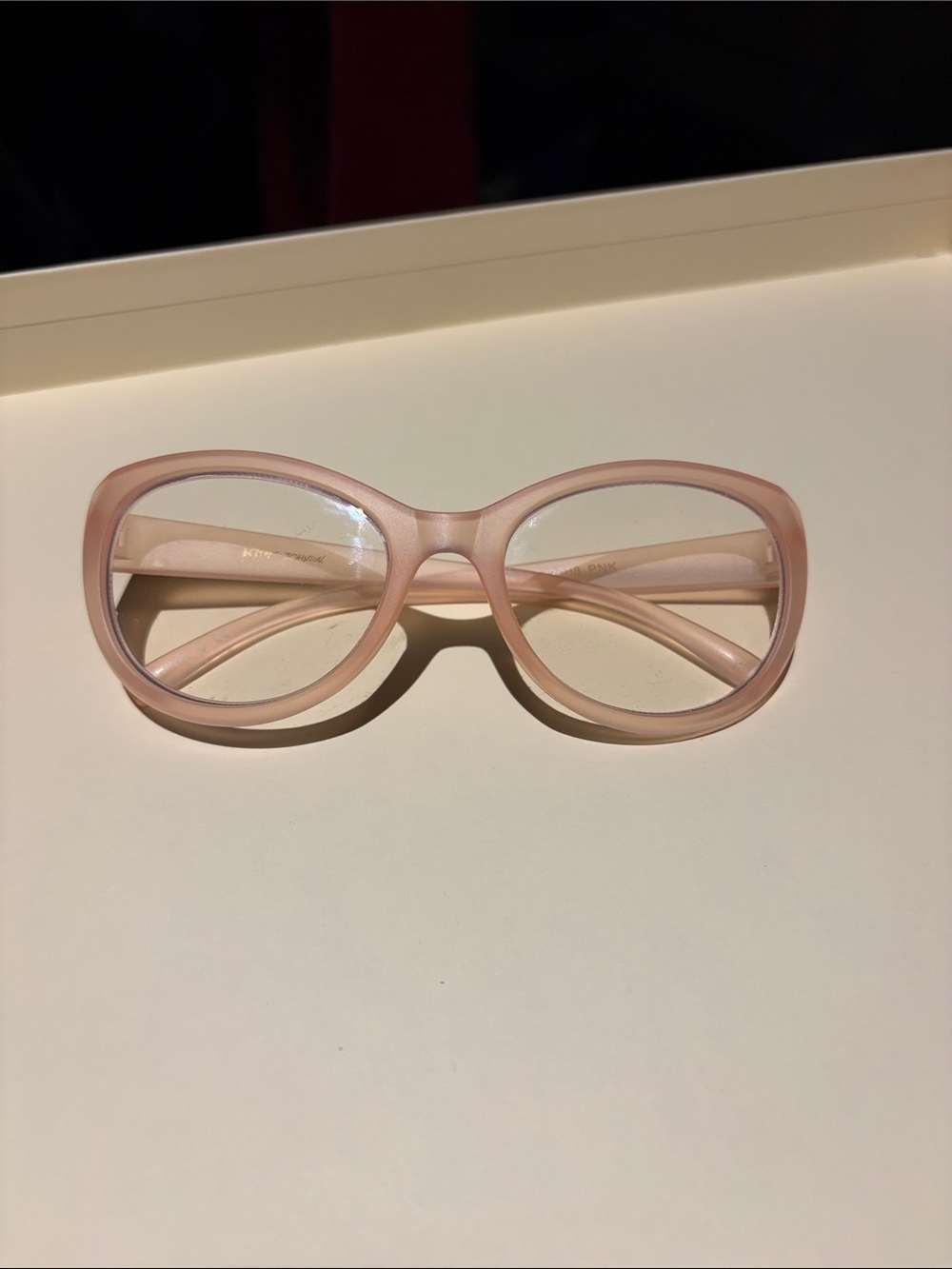 Betsey Johnson Translucent Bubblegum Pink Cat Eye Glasses